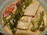 Überbackener tofu
